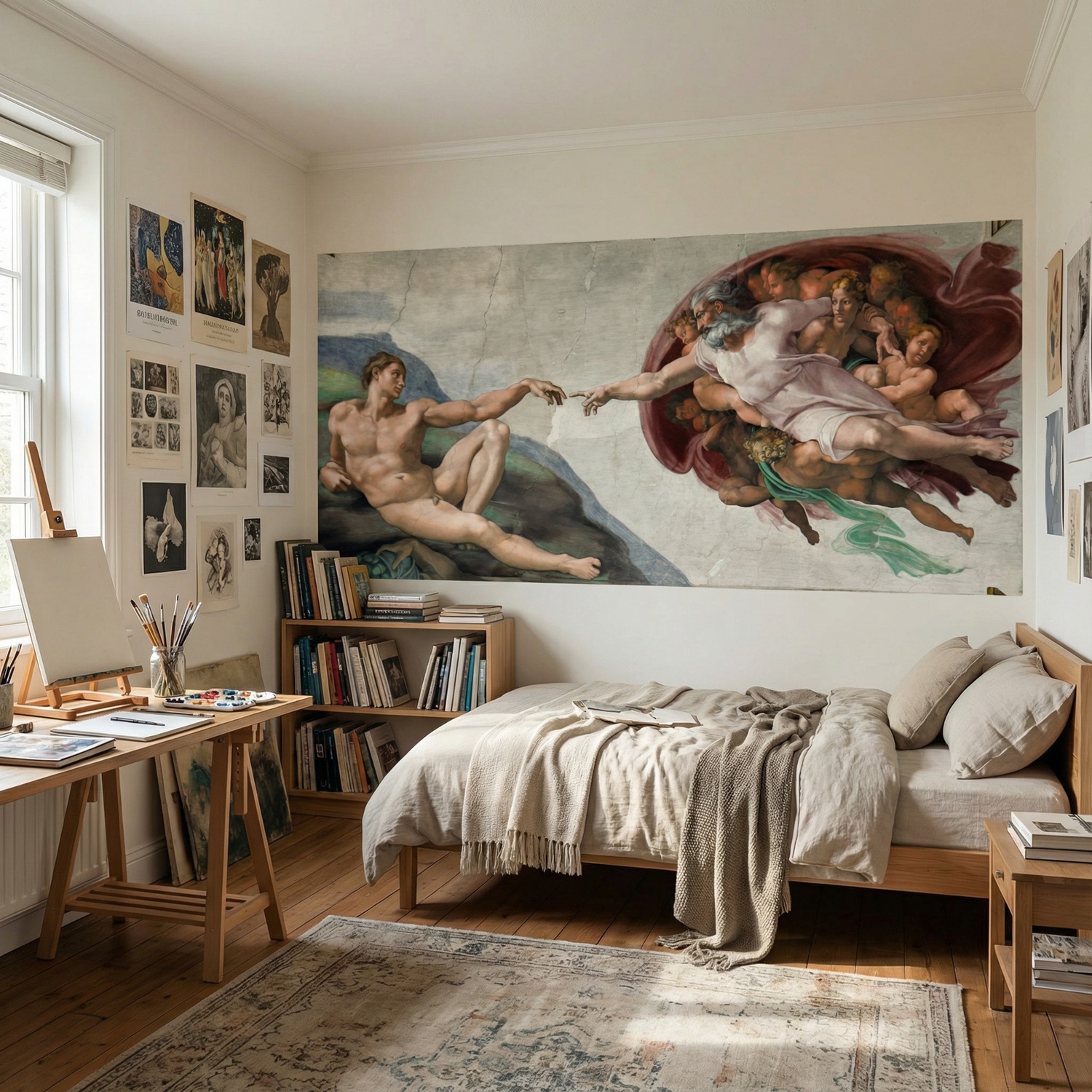 Fotomurali : Creazione di Adamo, Michelangelo