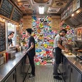 Fotomurali : StickerBomb murale 16