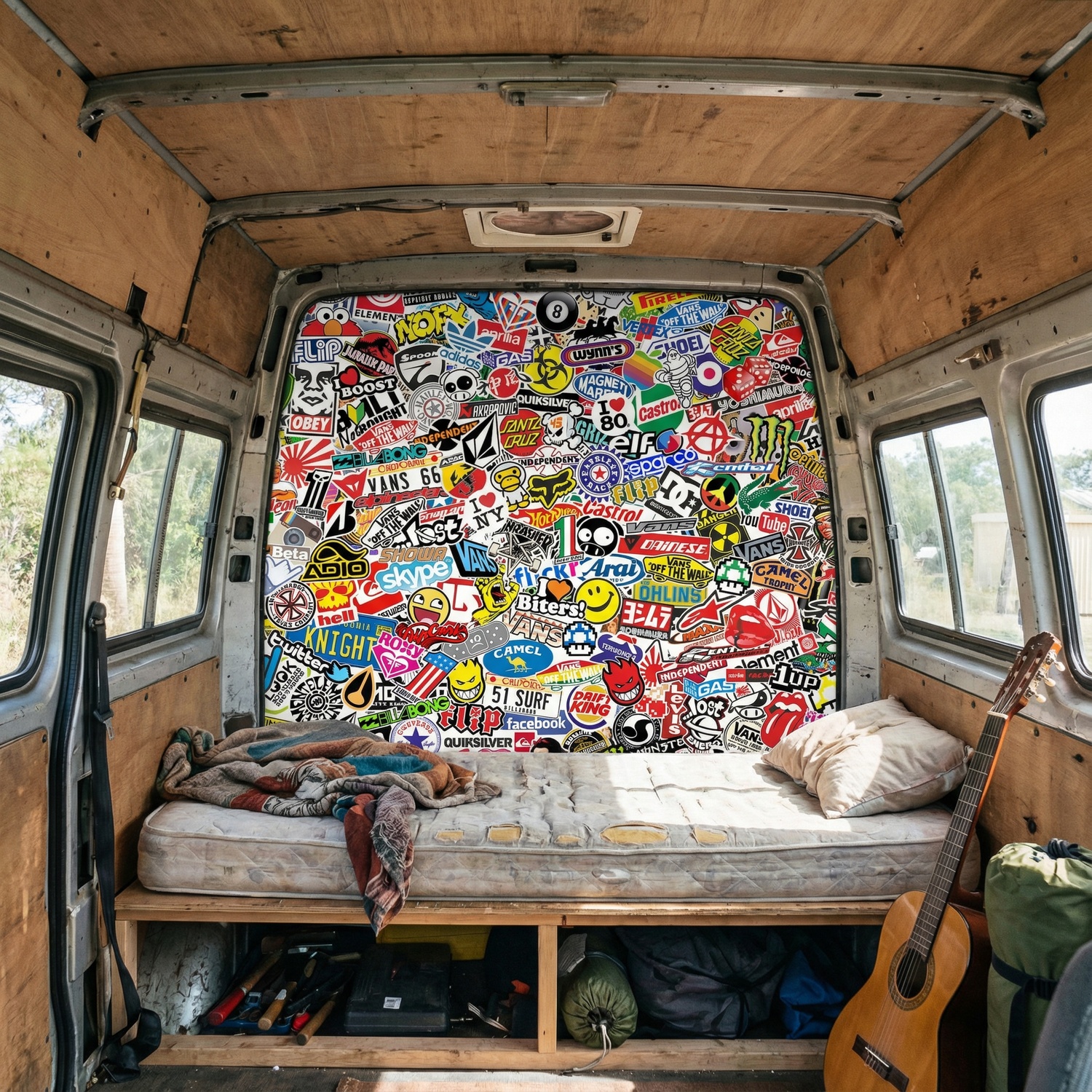 Fotomurali : StickerBomb murale