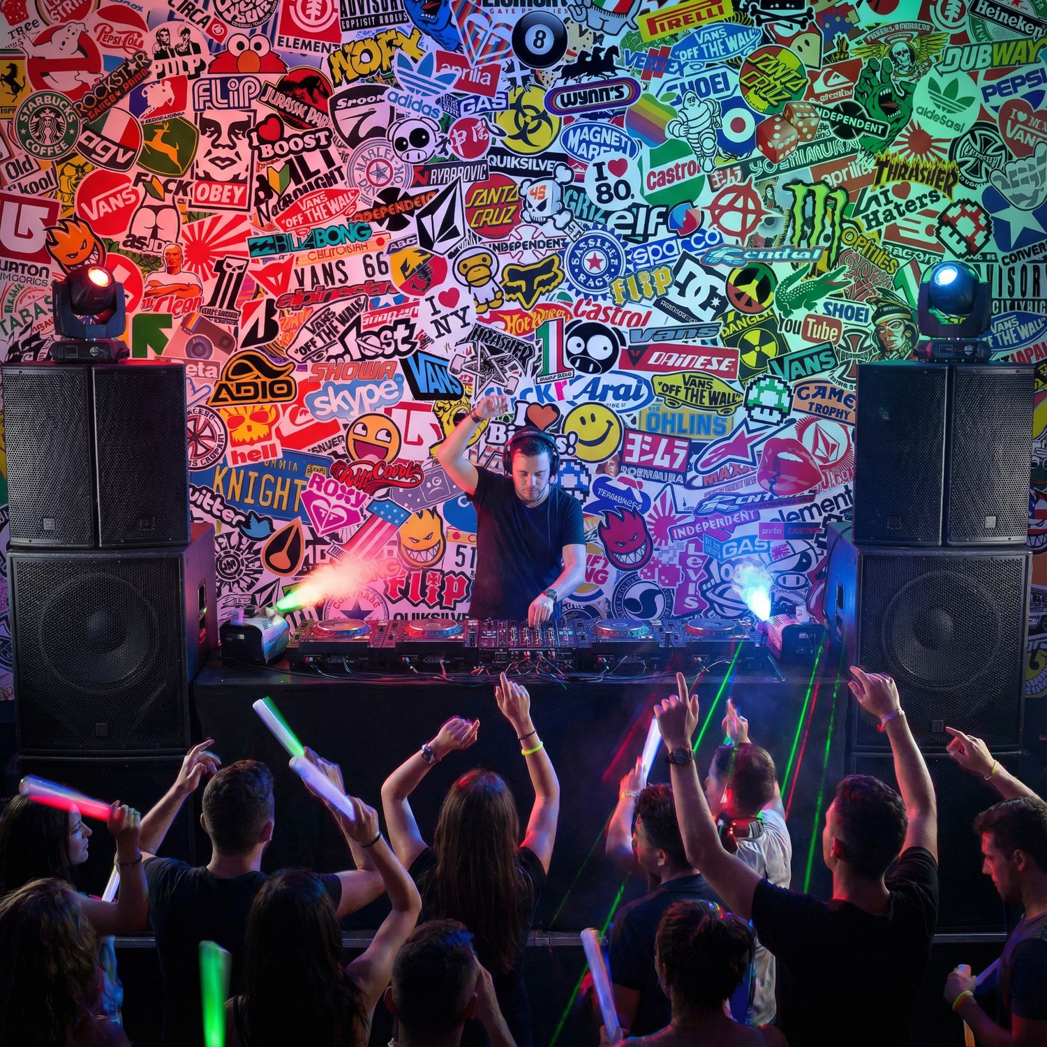 Fotomurali : StickerBomb murale