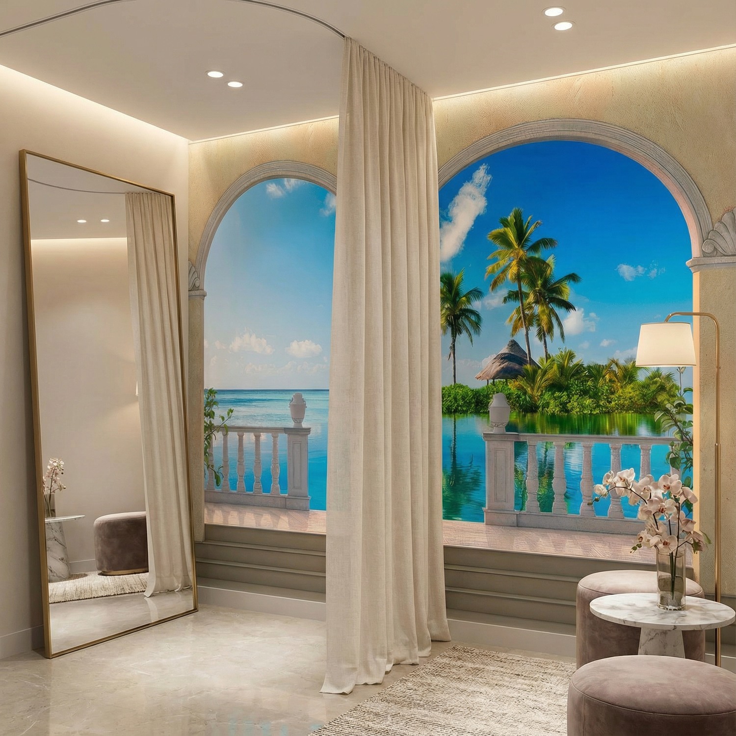 Fotomurali : Piccola isola nei Caraibi