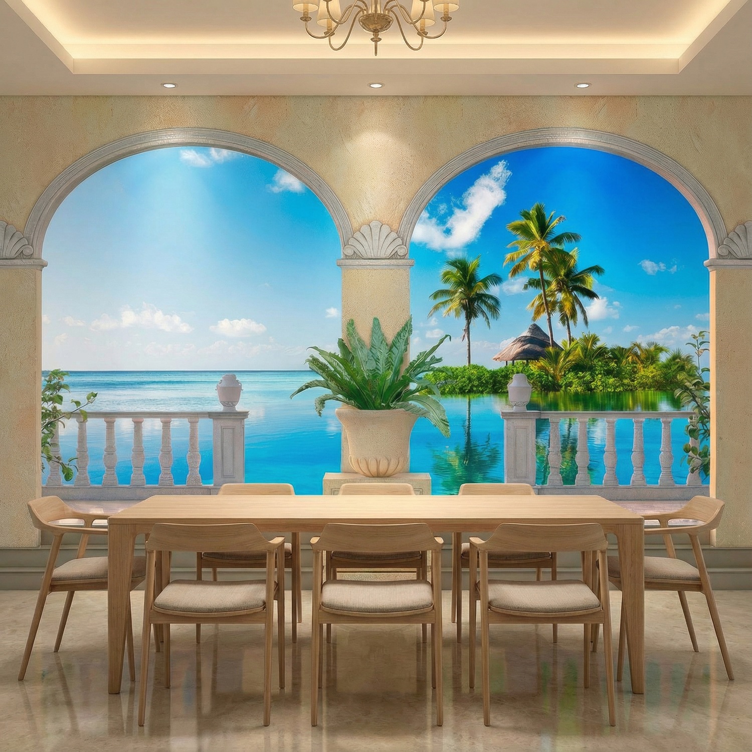 Fotomurali : Piccola isola nei Caraibi