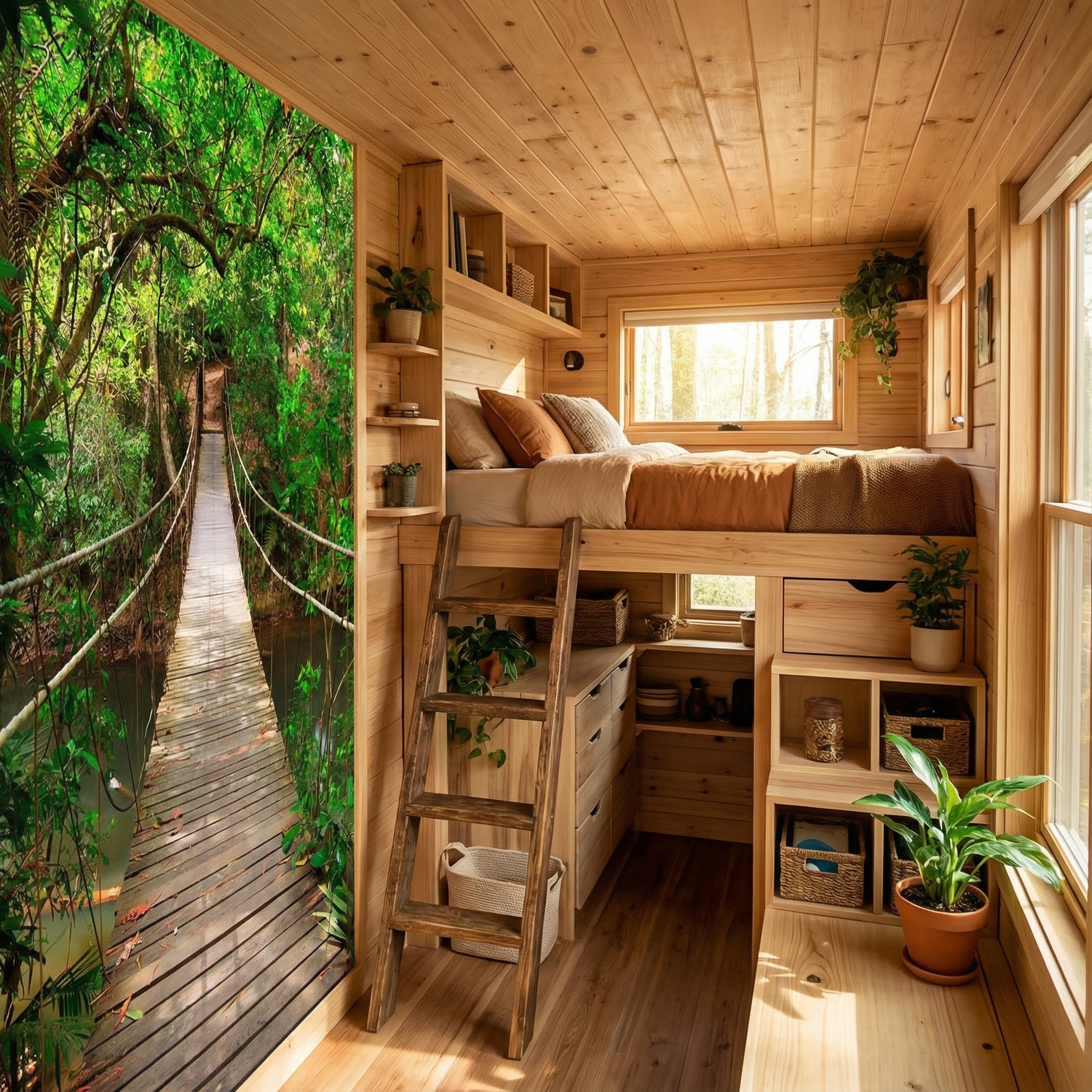 Fotomurali : Ponte in Amazzonia