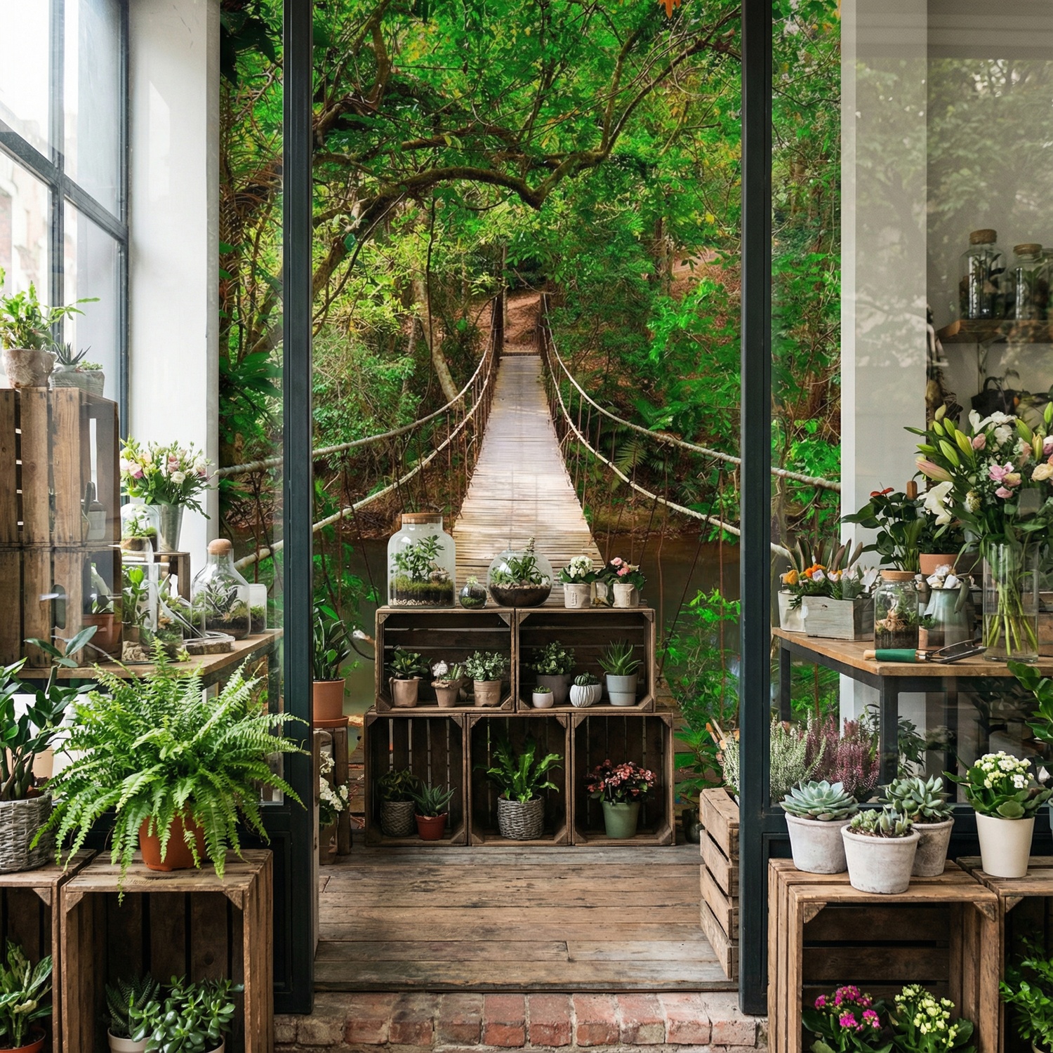 Fotomurali : Ponte in Amazzonia