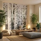 Fotomurali : Foresta di betulla 15