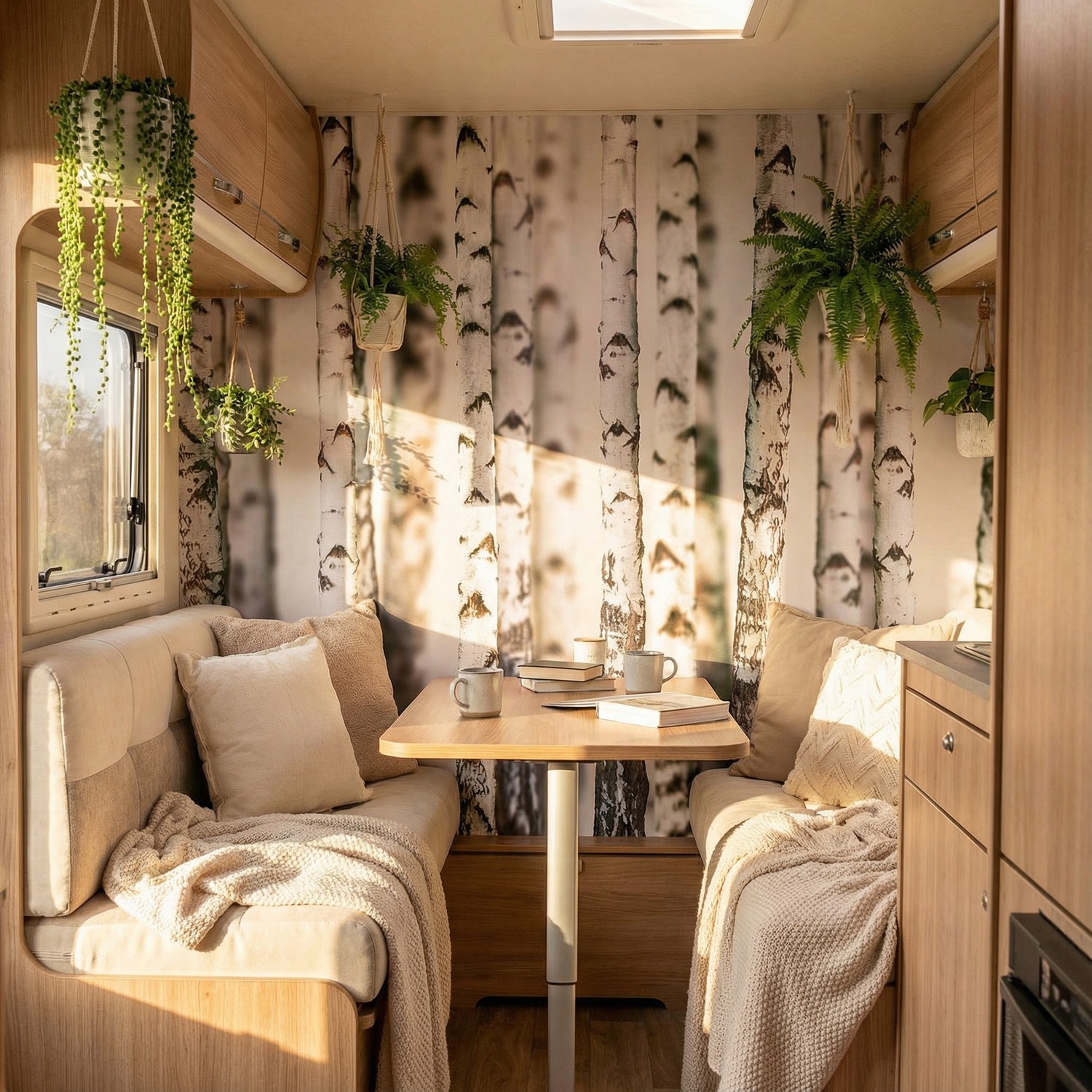 Fotomurali : Foresta di betulla