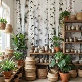 Fotomurali : Foresta di betulla 5