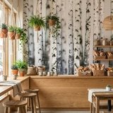 Fotomurali : Foresta di betulla 10