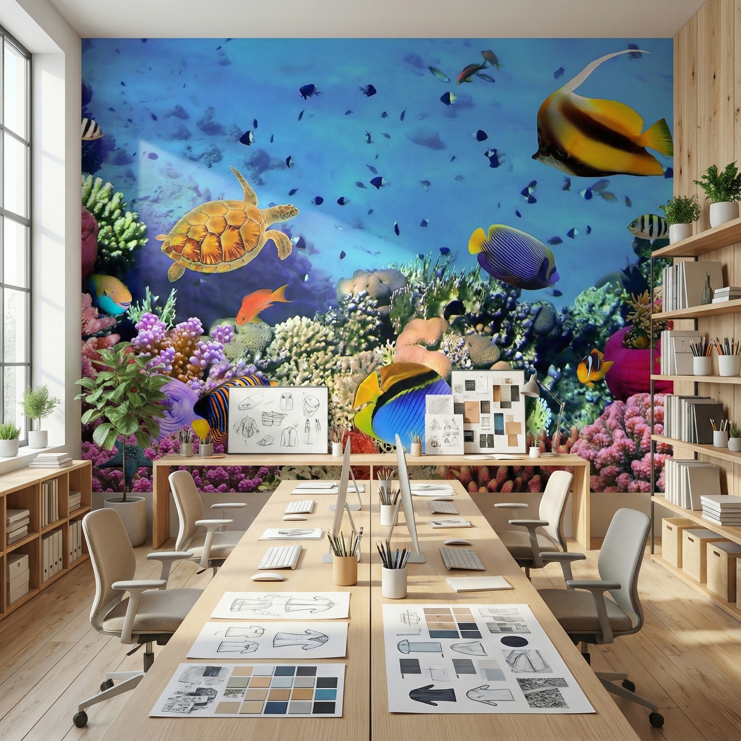 Fotomurali : Colori sotto il mare