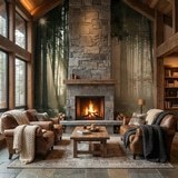 Fotomurali : Incandescenza nei boschi 13