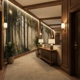 Fotomurali : Incandescenza nei boschi 3