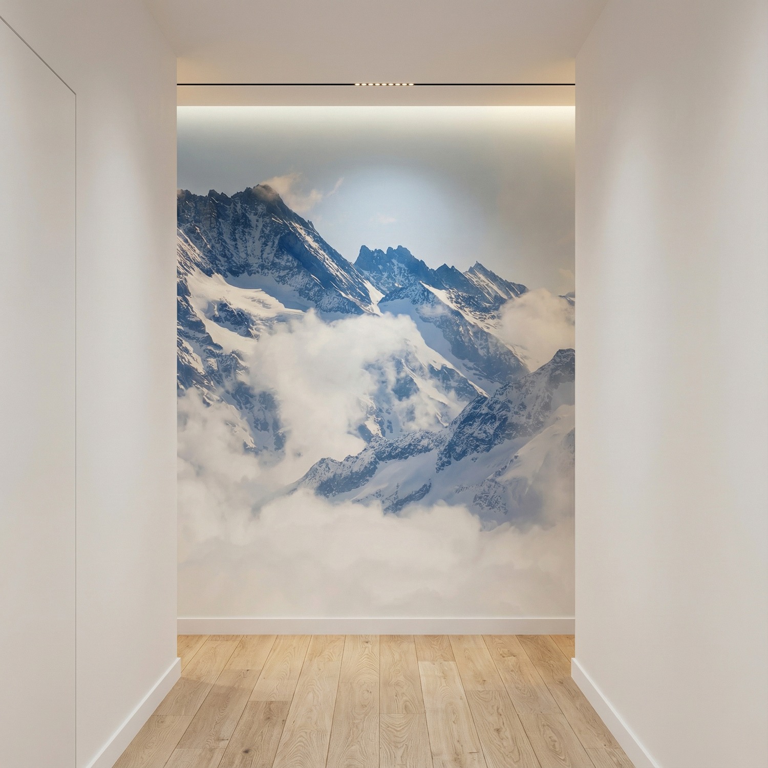 Fotomurali : Montagne sopra le nuvole