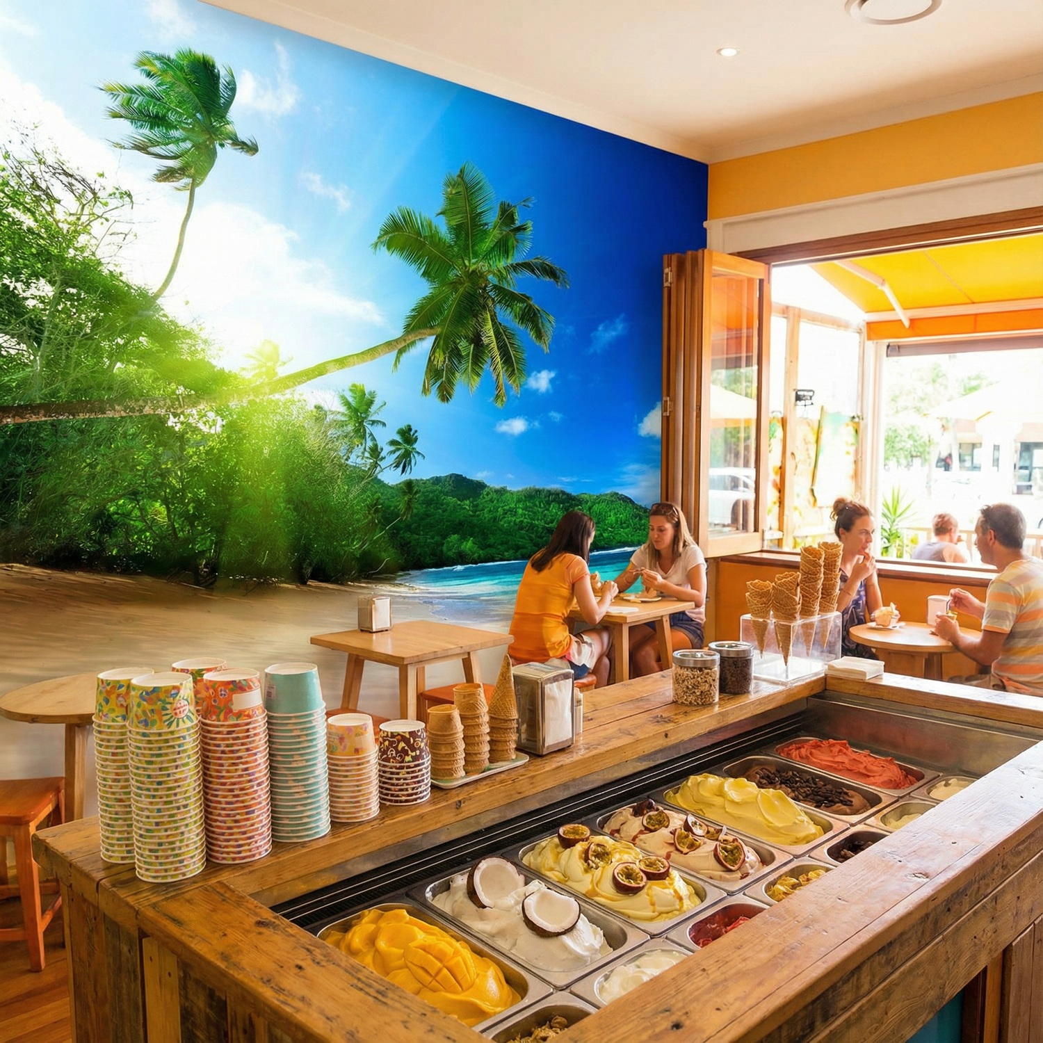 Fotomurali : Spiaggia Cubana