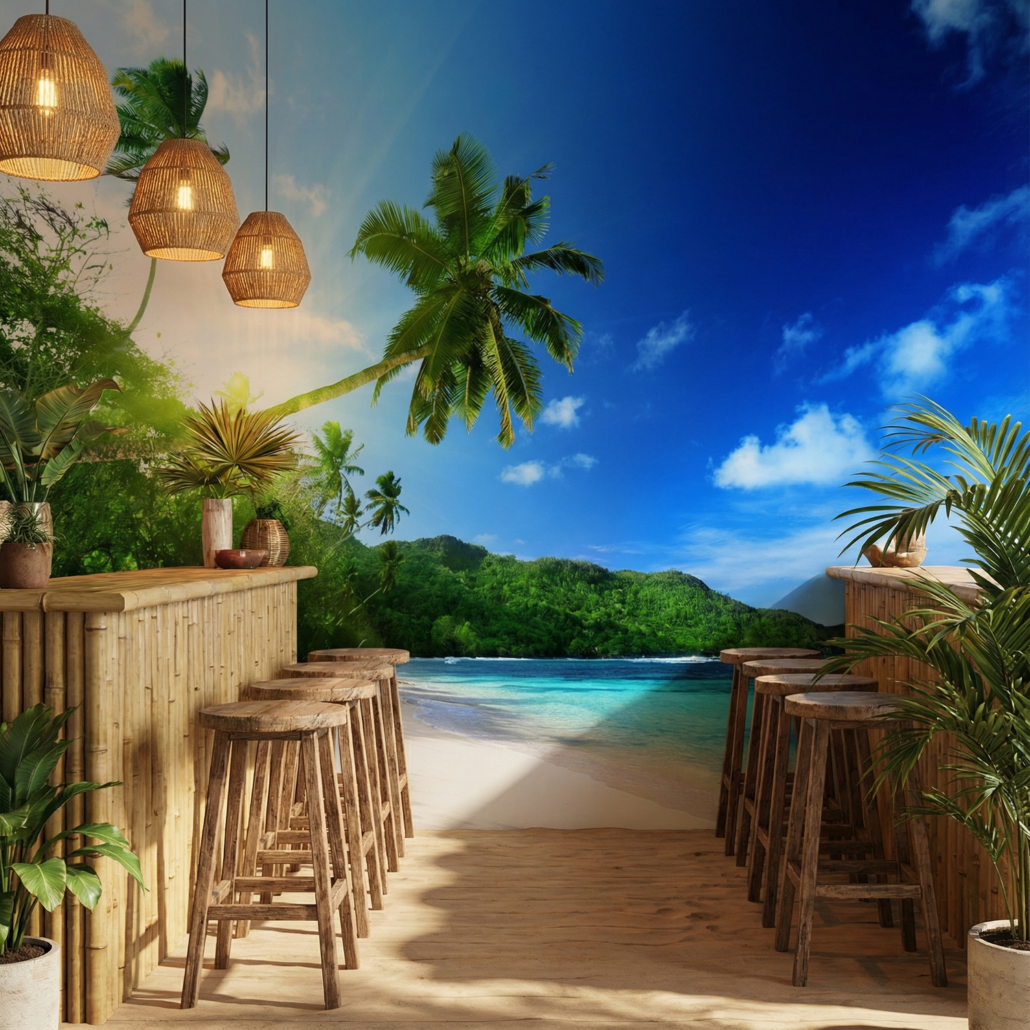 Fotomurali : Spiaggia Cubana