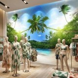 Fotomurali : Spiaggia Cubana 5