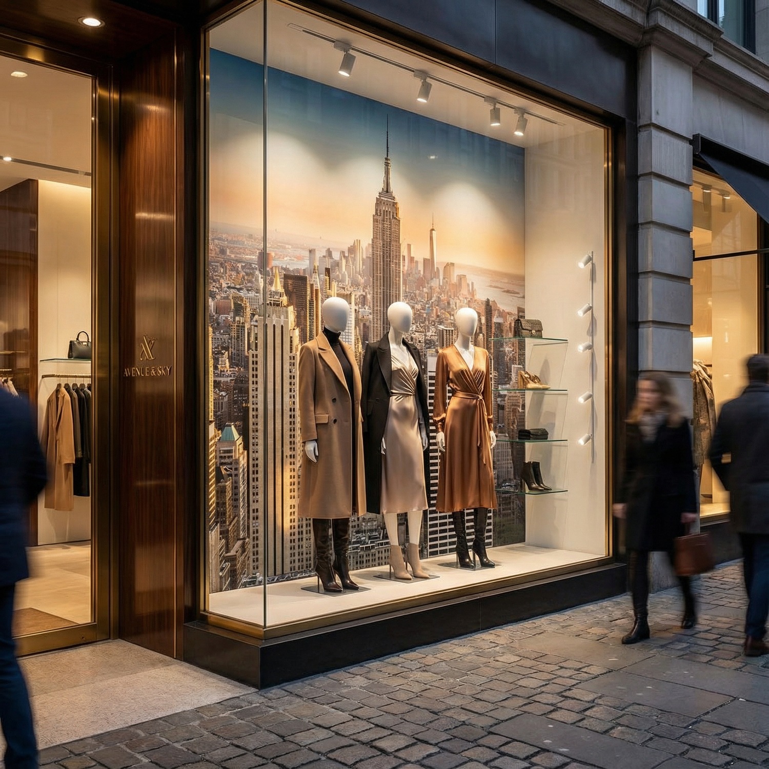 Fotomurali : Il centro di Manhattan al tramonto