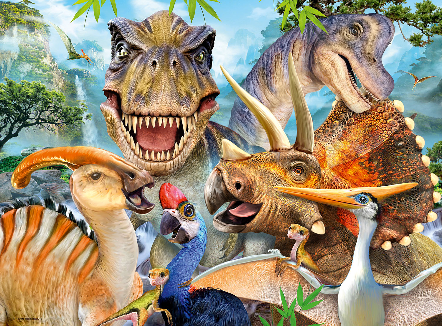 Fotomurali : Dinosauri mesozoici