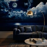 Fotomurali : Luna piena sull'oceano 8