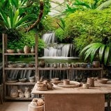 Fotomurali : Cascate nel giardino tropicale 14