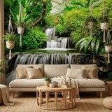 Fotomurali : Cascate nel giardino tropicale 3