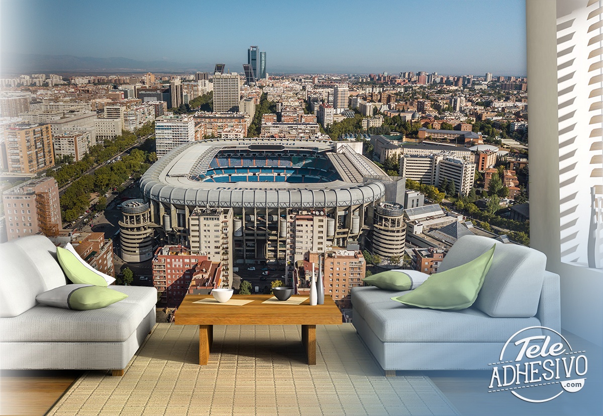 Fotomurali : Veduta aerea di Santiago Bernabéu