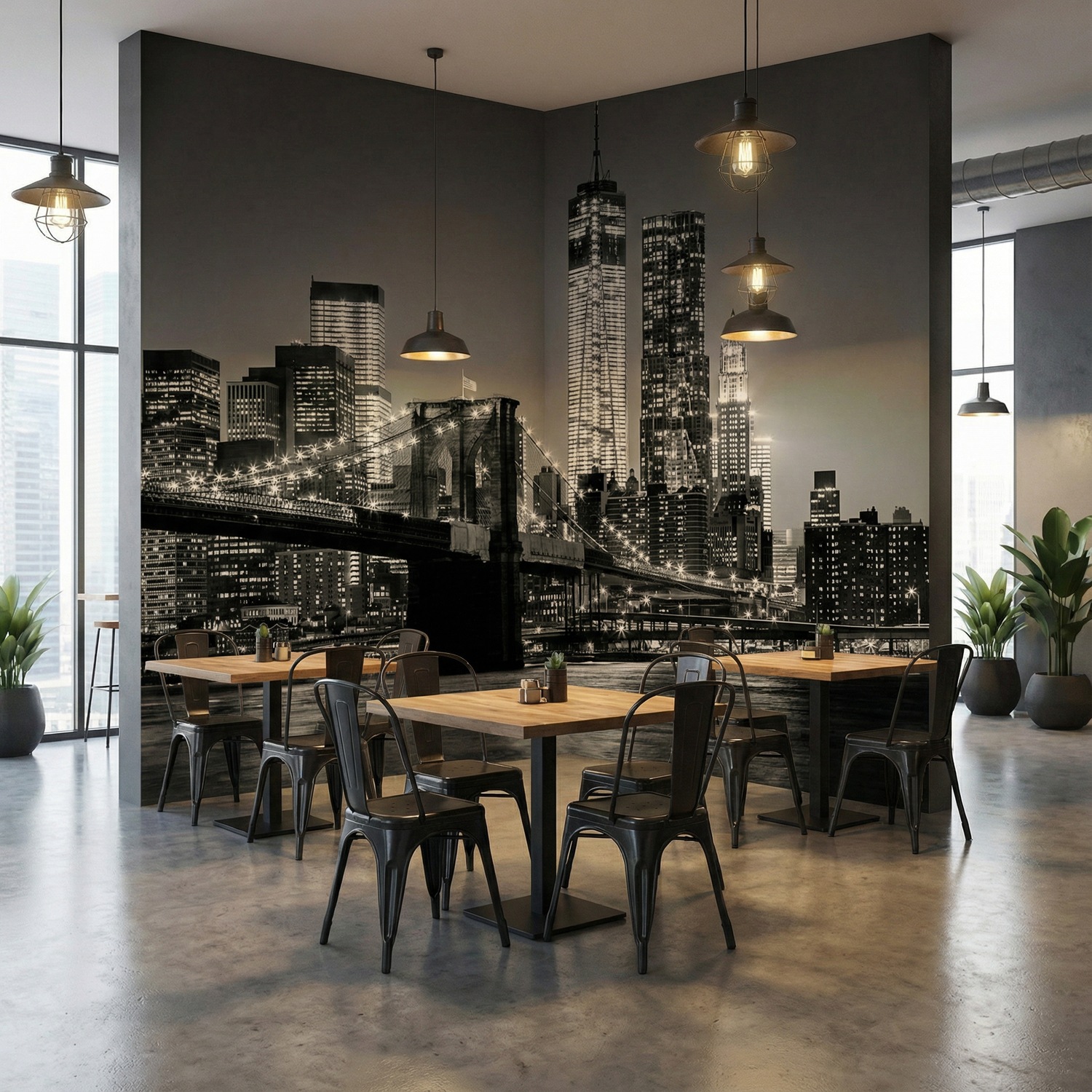 Fotomurali : Manhattan in bianco e nero