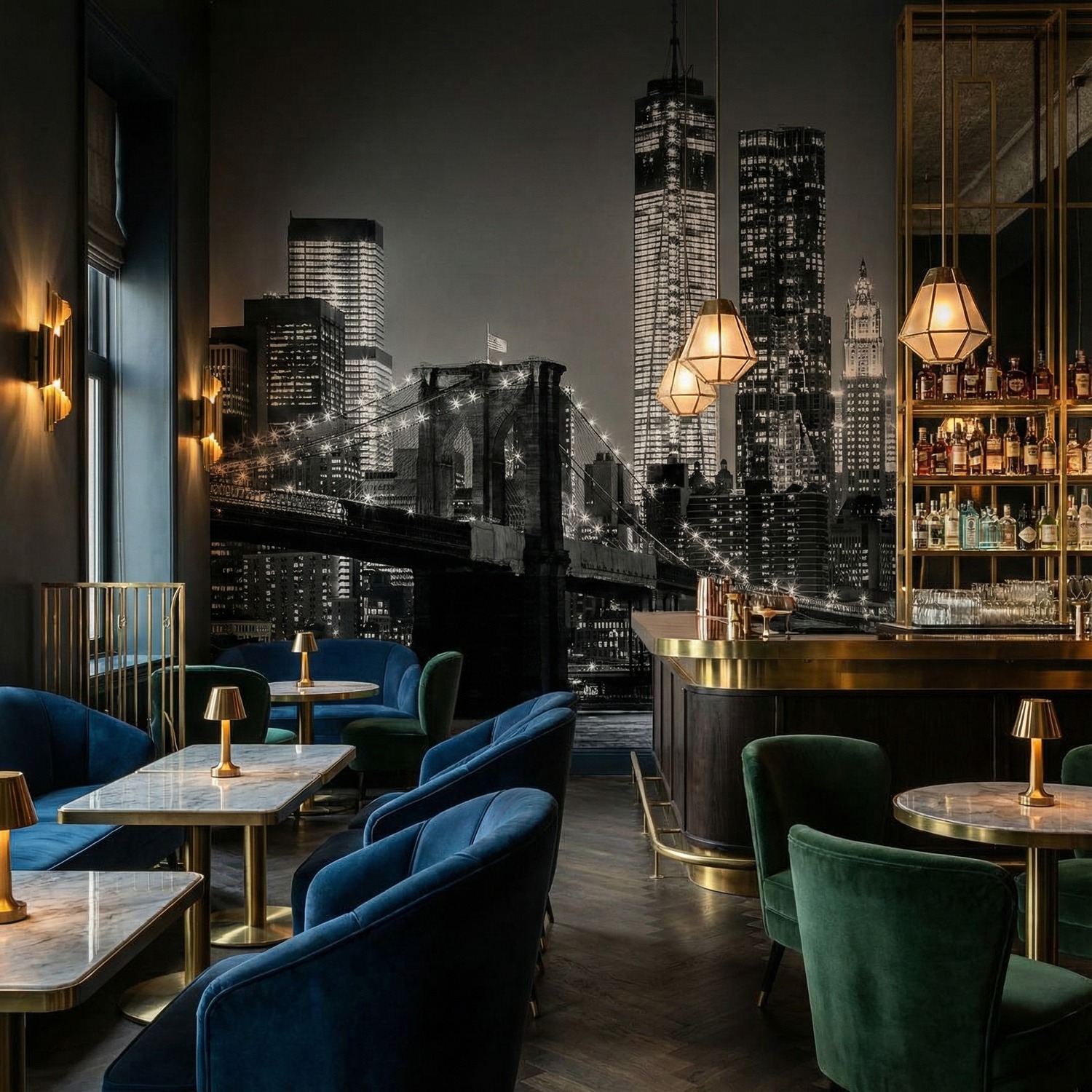 Fotomurali : Manhattan in bianco e nero