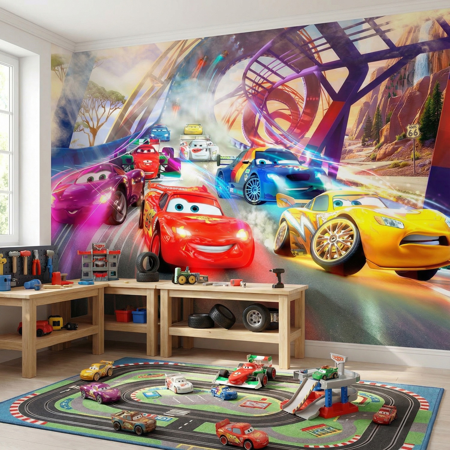 Fotomurali : Gara da Cars, Disney