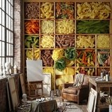 Fotomurali : Collage Pasta italiana 15