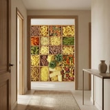 Fotomurali : Collage Pasta italiana 18