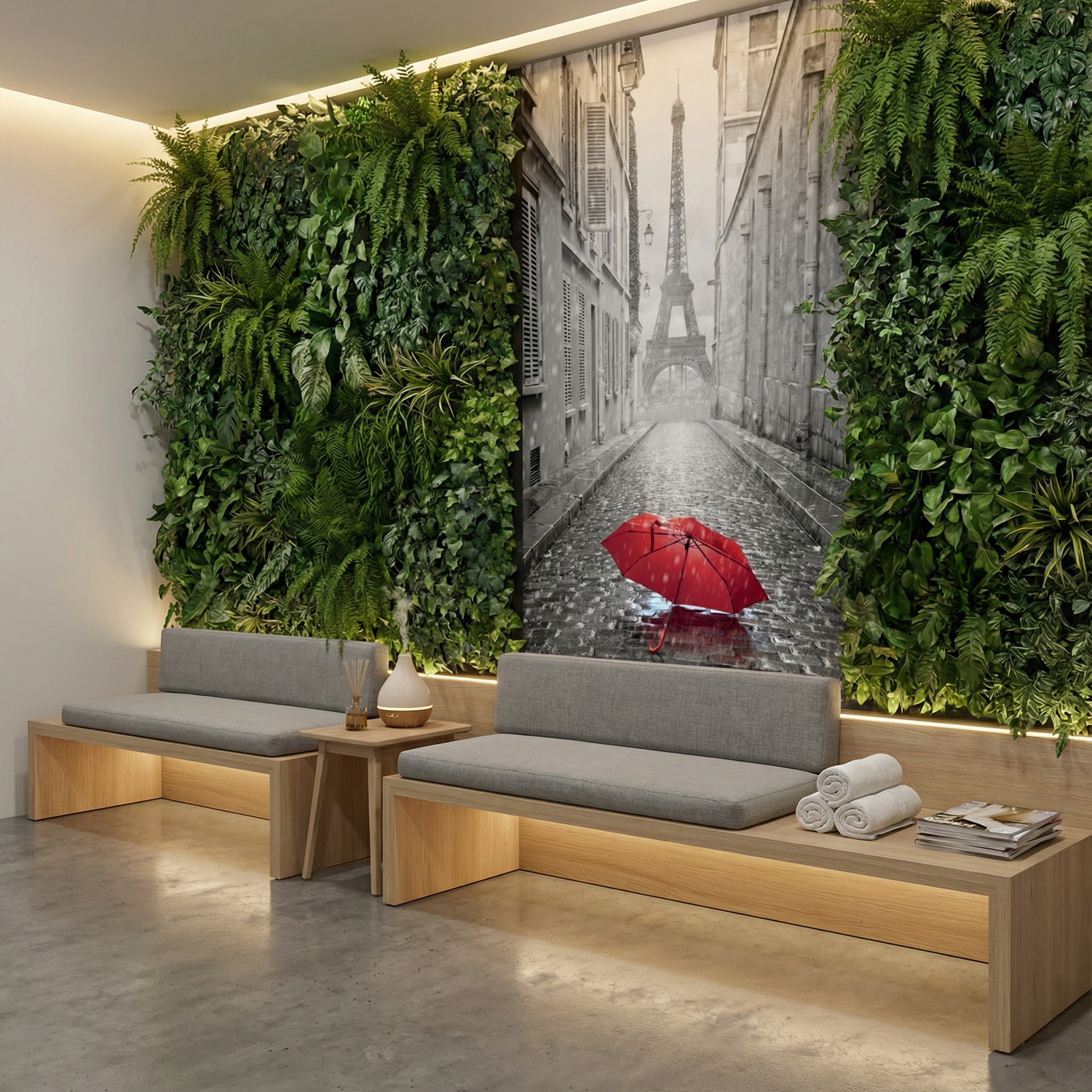 Fotomurali : Pioggia a Parigi