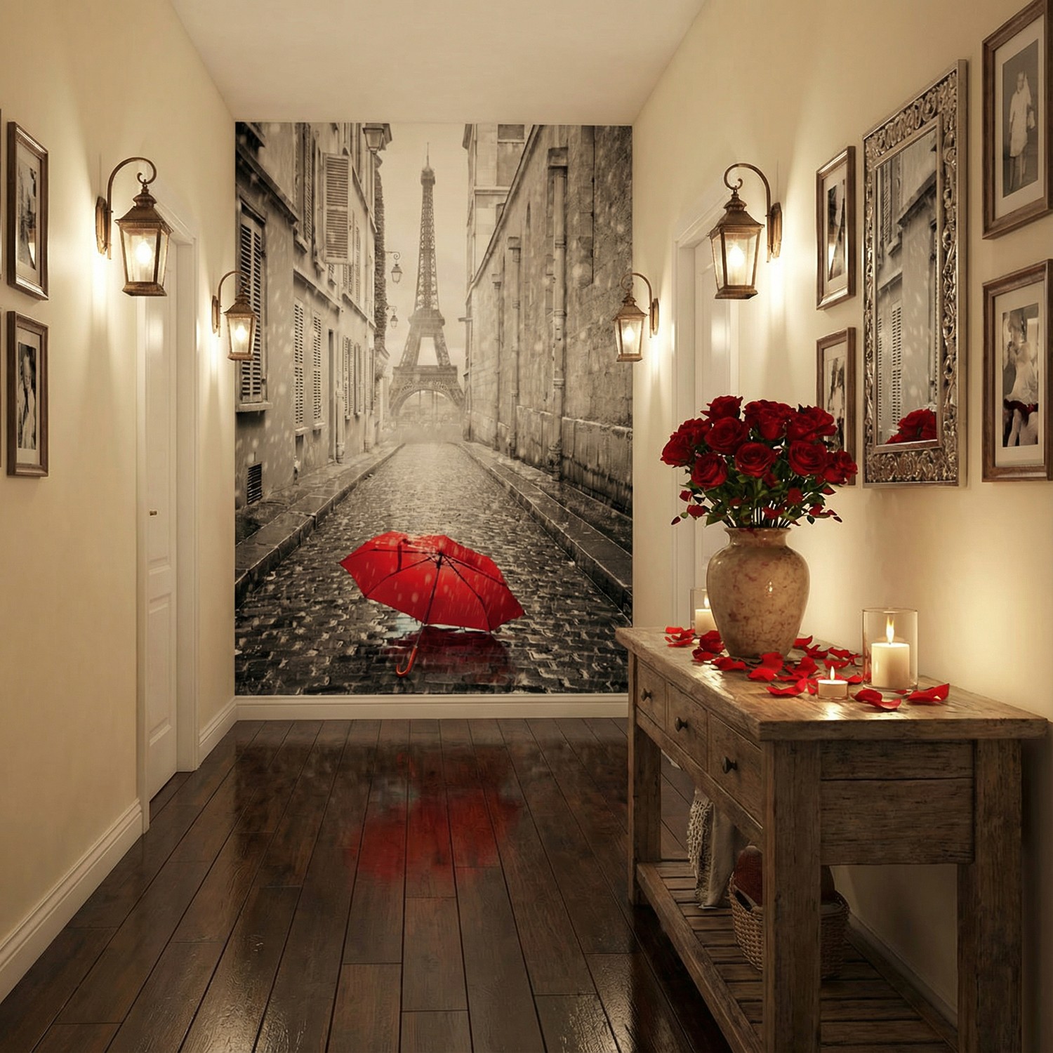 Fotomurali : Pioggia a Parigi