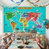 Fotomurali : Mappa del mondo per bambini 18