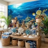 Fotomurali : Tartaruga nelle correnti marine 19