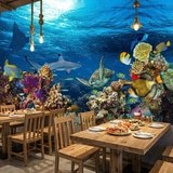 Fotomurali : Tartaruga nelle correnti marine 8