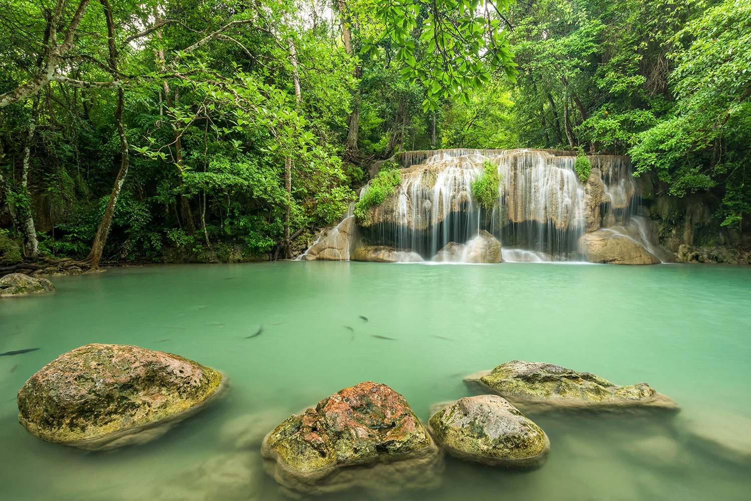 Fotomurali : Cascata del Parco Erawan