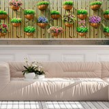 Fotomurali : Muro con vasi da fiori 2