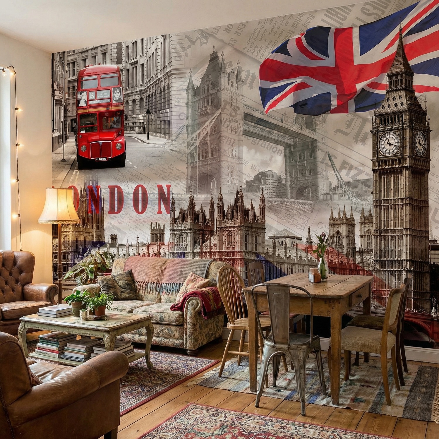 Fotomurali : Collage Palazzo Westminster