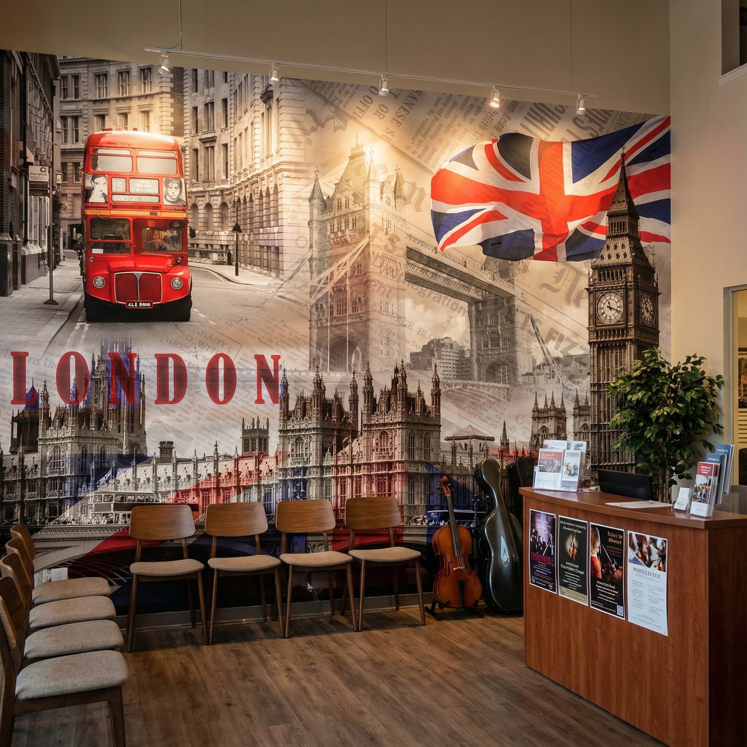 Fotomurali : Collage Palazzo Westminster