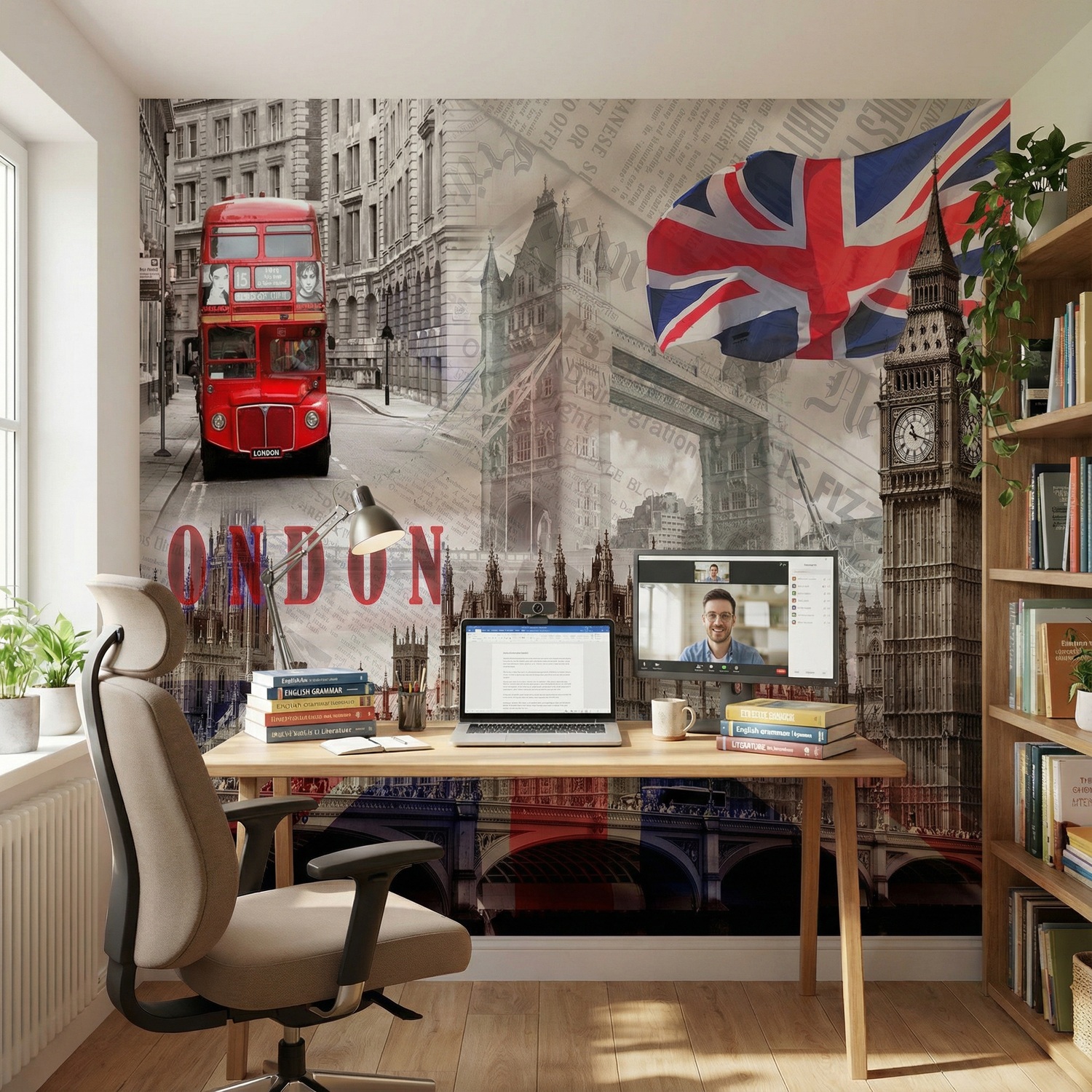 Fotomurali : Collage Palazzo Westminster