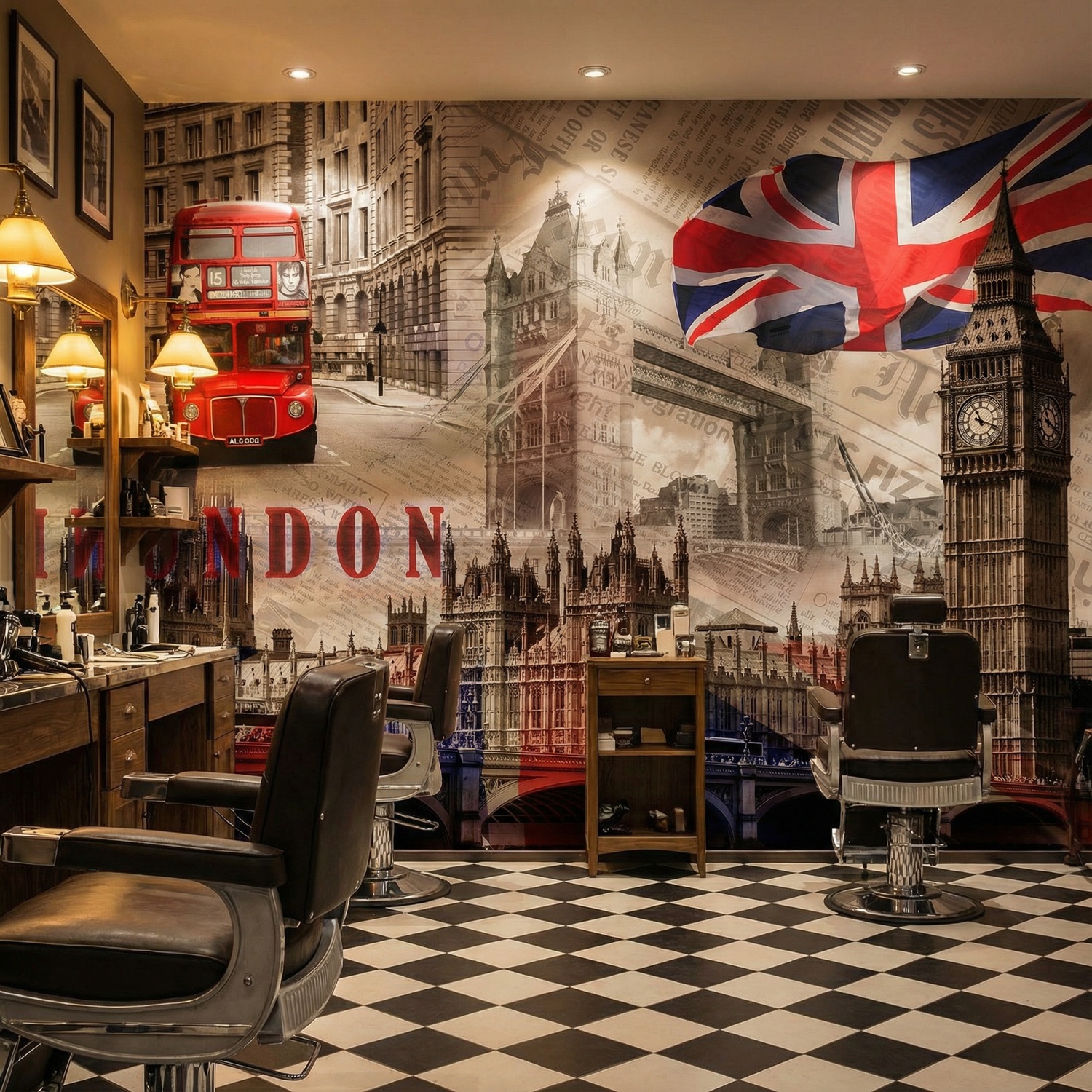 Fotomurali : Collage Palazzo Westminster 21