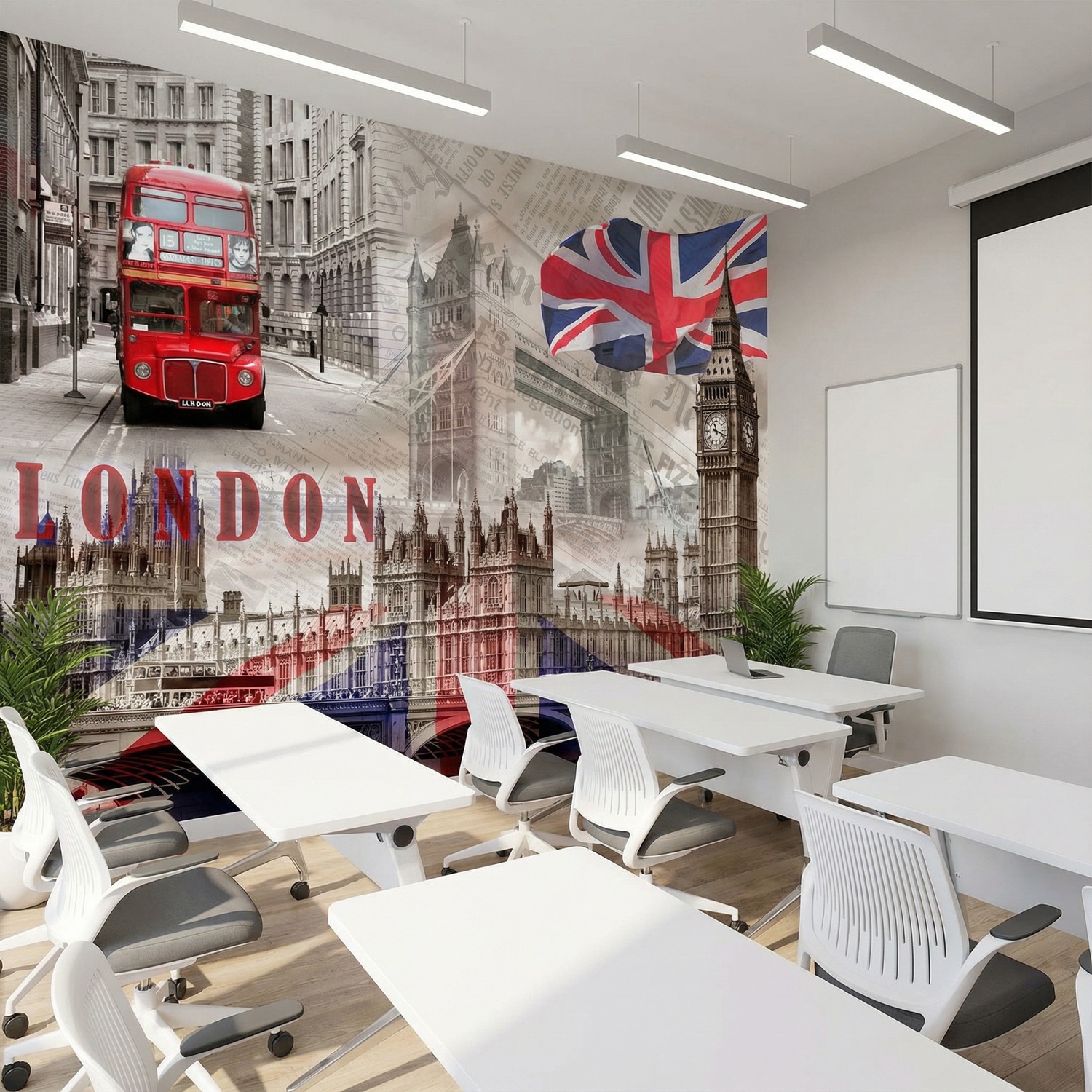 Fotomurali : Collage Palazzo Westminster