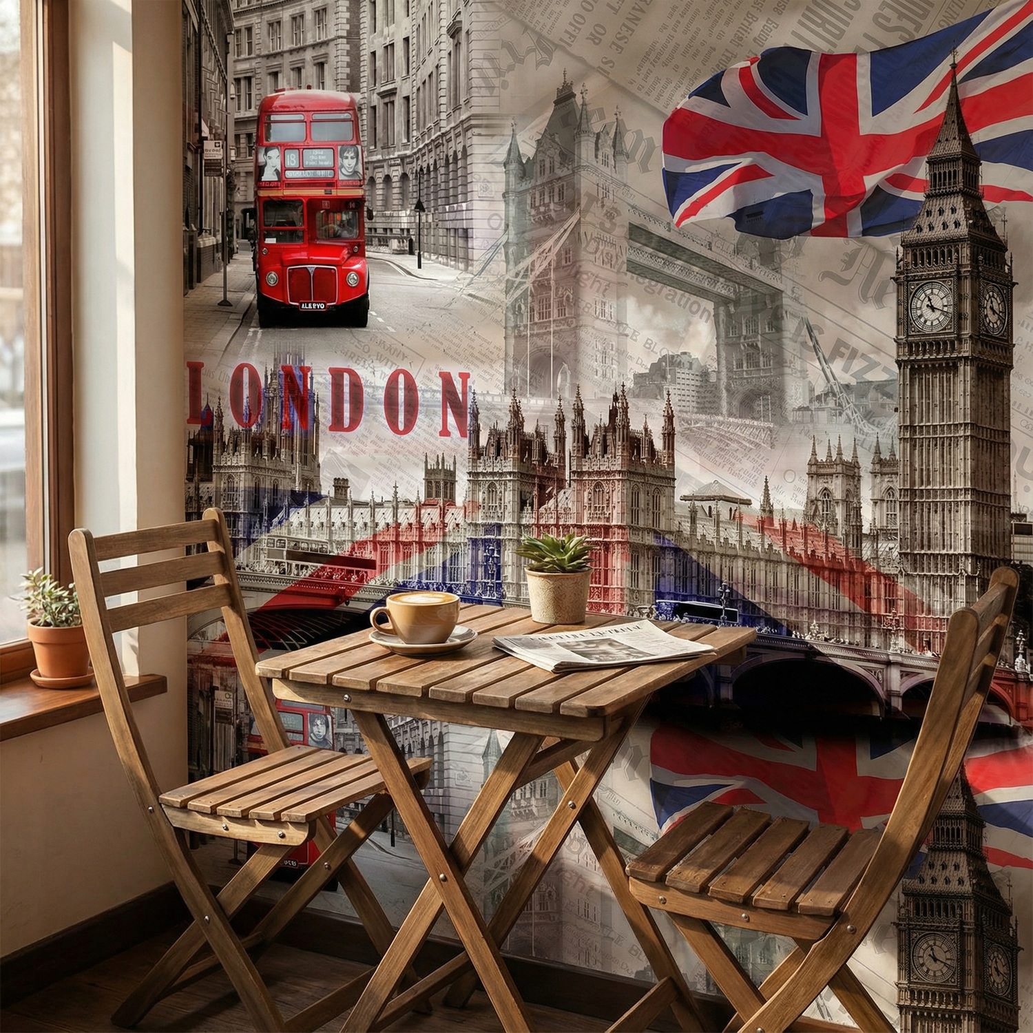 Fotomurali : Collage Palazzo Westminster