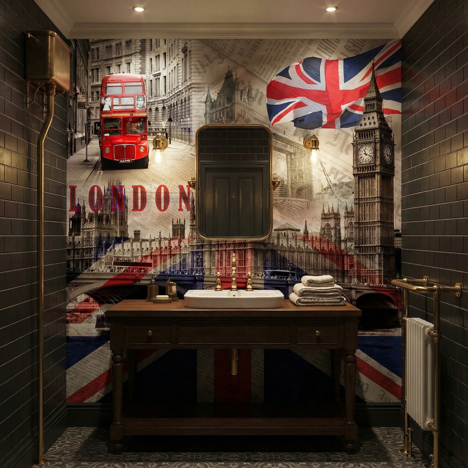 Fotomurali : Collage Palazzo Westminster