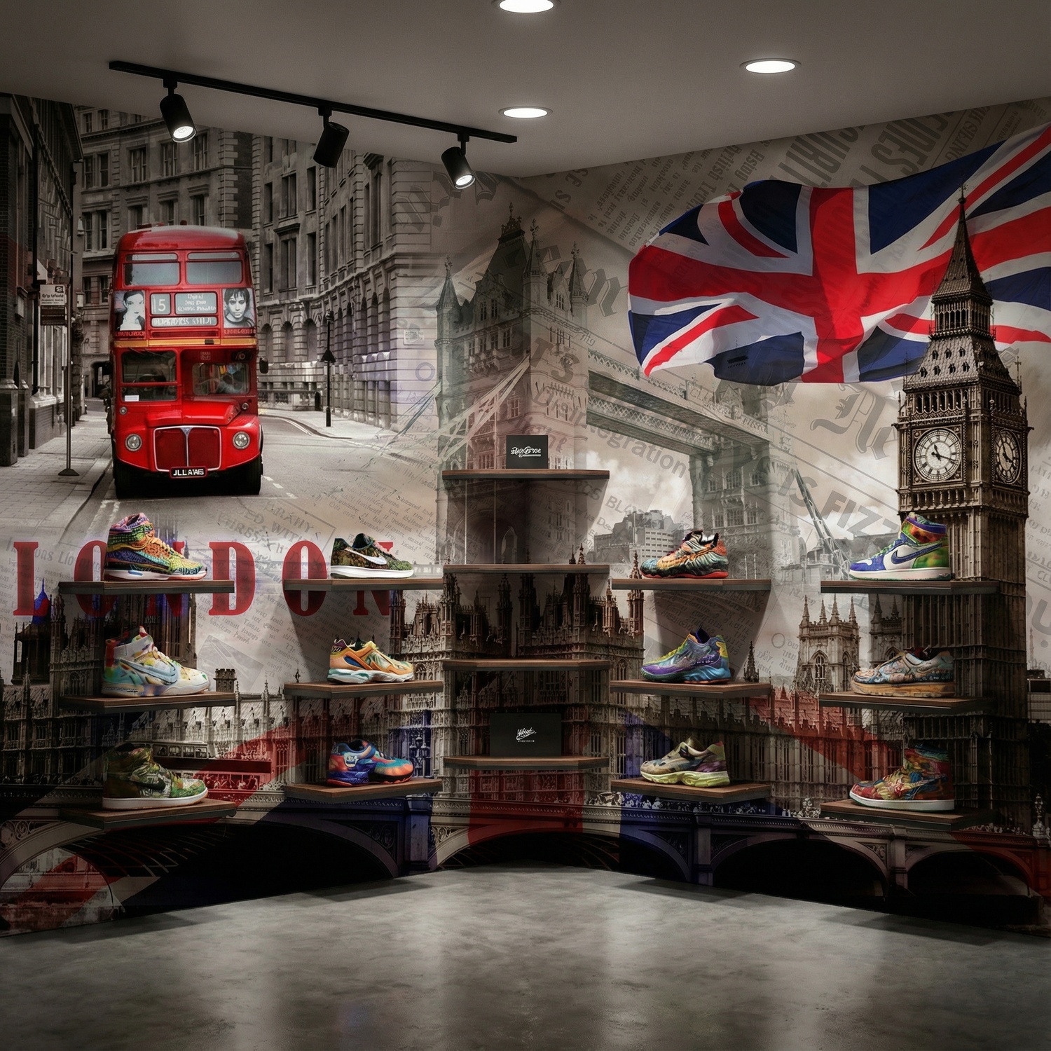 Fotomurali : Collage Palazzo Westminster