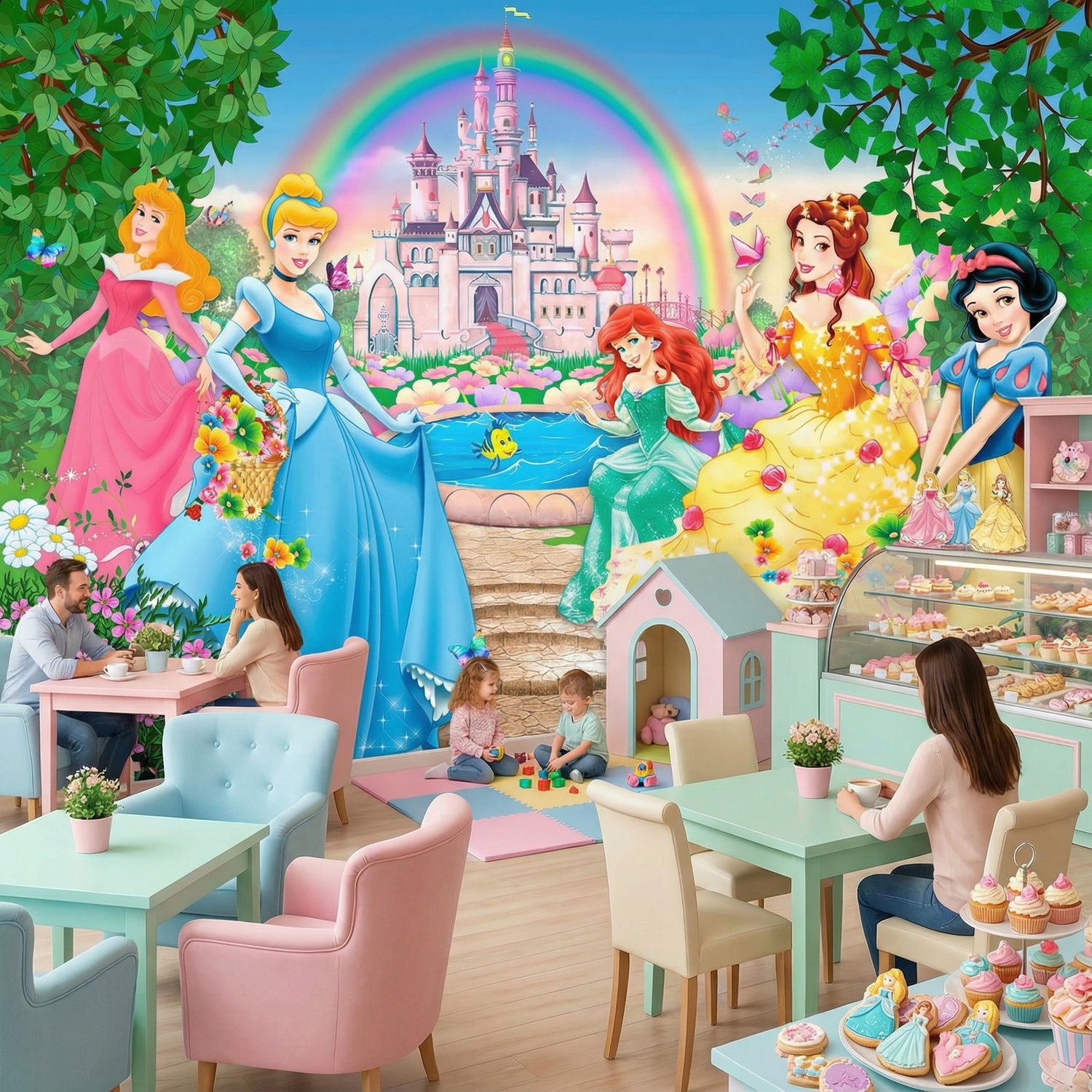 Fotomurali : Principesse e Castello Disney