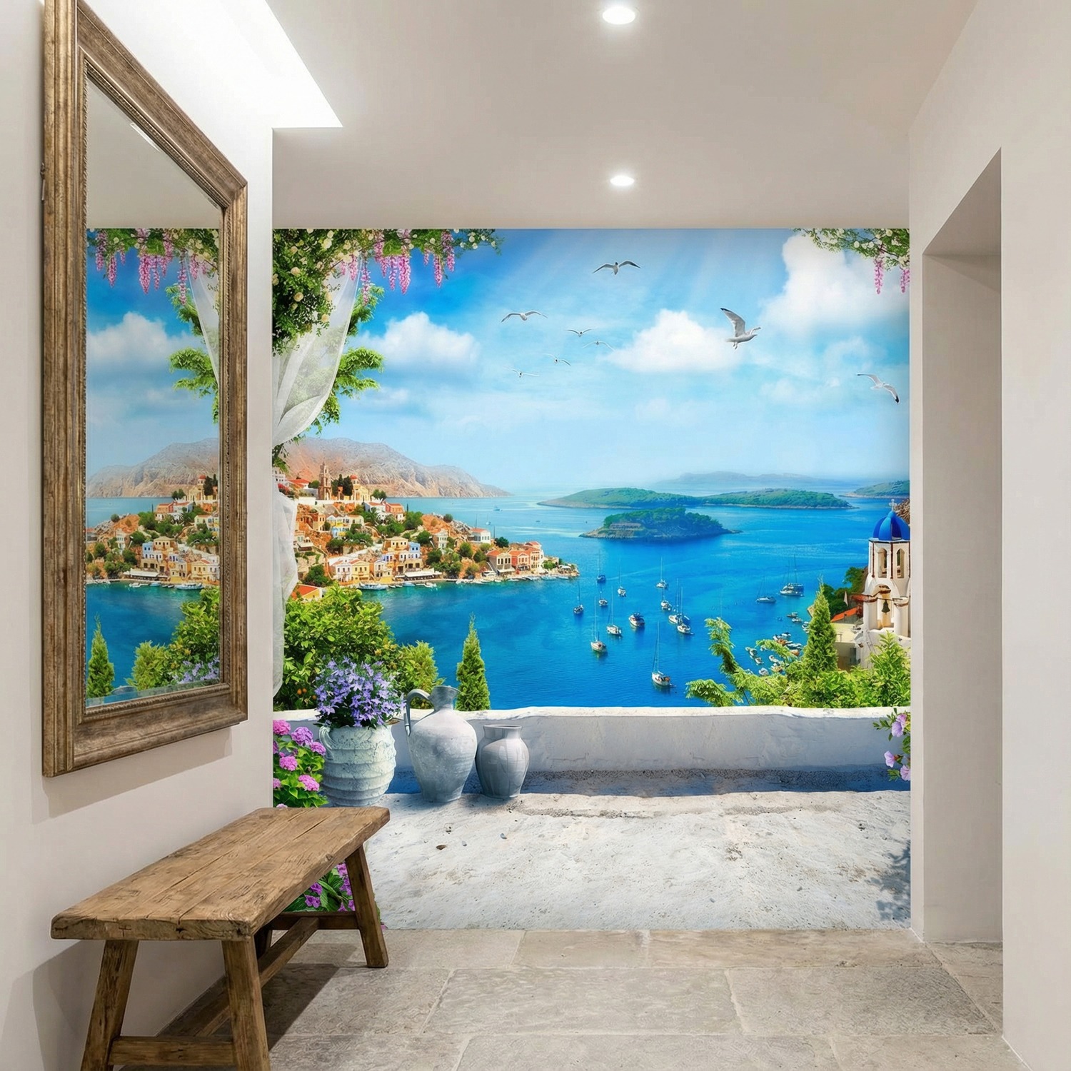 Fotomurali : Balcone Egeo