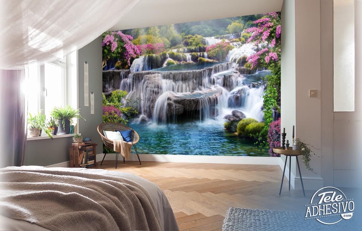 Fotomurali : Giardino delle grandi cascate