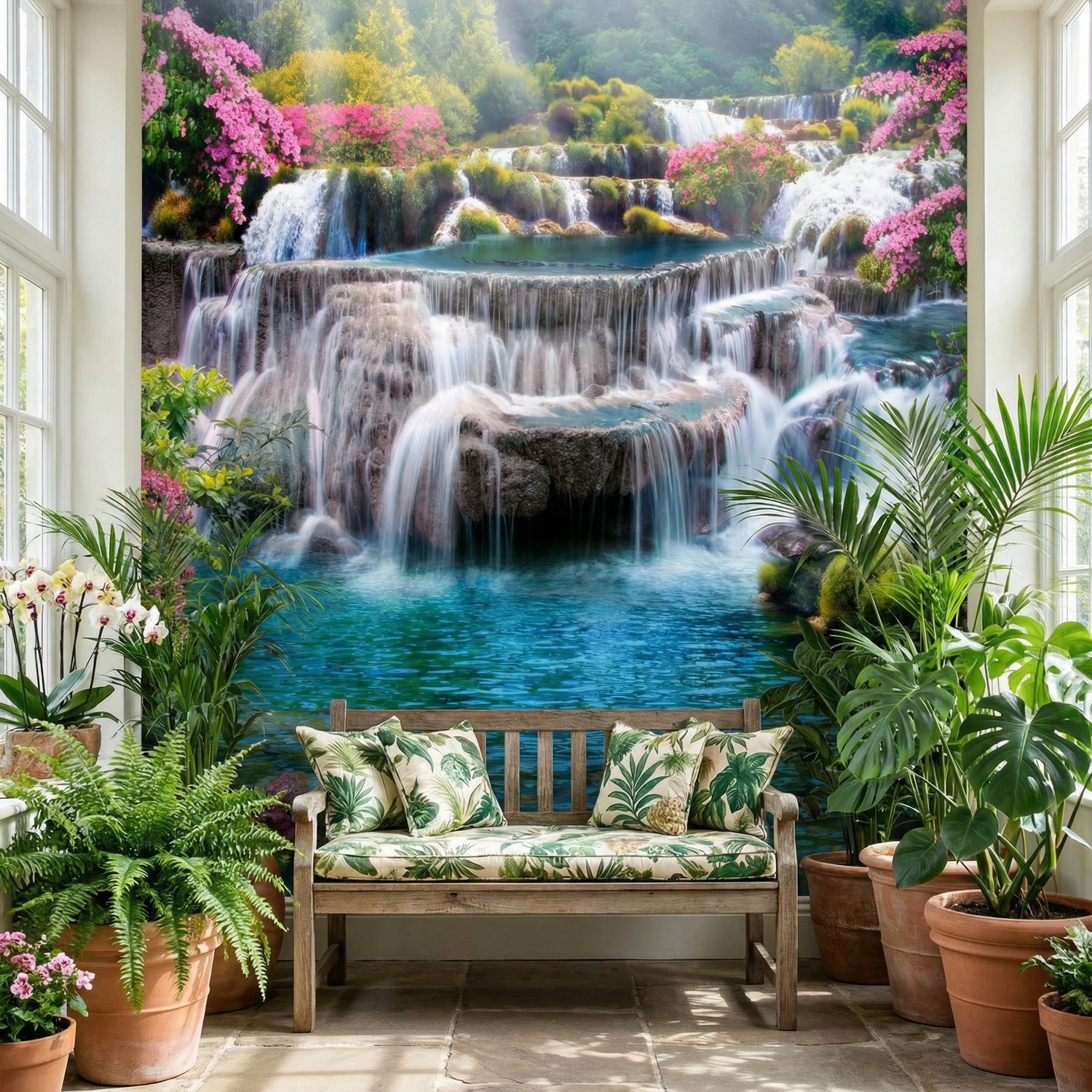Fotomurali : Giardino delle grandi cascate