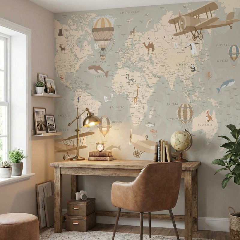 Fotomurali : Mappa del mondo dell'avventuriero 0